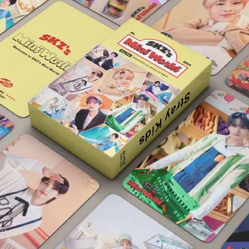 55Pcs/סט Kpop תועה ילדים 2023 ברכות העונה Photocards האלבום החדש Lomo כרטיסי אופנה קוריאנית גלויות עבור אוהדים מתנה