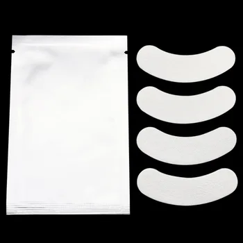 50bag=100pairs תיקונים עבור EyePads הארכת ריסים נייר מדבקות חינם מוך תחת עין רפידות איפור אספקה