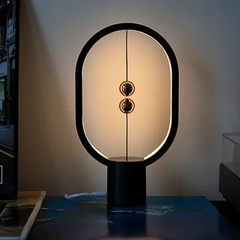 מנורת שולחן מגנטי איזון מנורת שולחן LED לילה אור טעינת USB קריאת המנורה על מסעדת המלון, בר עיצוב חדר השינה של אור