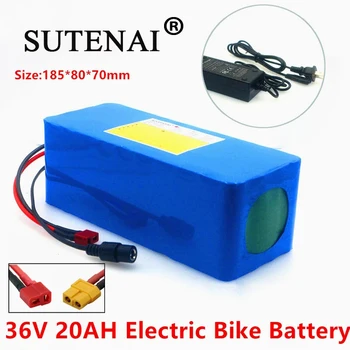 36V סוללה 10S4P 20Ah סוללה 500W סוללה מתח גבוה 42V 20000mAh E-bike אופניים חשמליים BMS עם xt60 Plug +מטען 42v