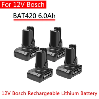 12V בוש 6.0 Ah Li-ion BAT420 החלפה סוללה עבור בוש BAT411 BAT412 BAT413 BAT414 10.8 V סוללה נטענת כלים חשמליים