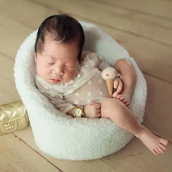 מיני פוזות ספה עבור התינוק הנולד צילום אביזרים לבן מושב התינוק ירי תמונה קושיה הכיסא תמונות אביזרים