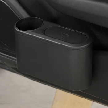 BAINEL תלוי אשפה עור ABS לחיצה זבל הקופסה האוניברסלית אחורי שורה ארגונית עם משקה בעל הרכב האשפה