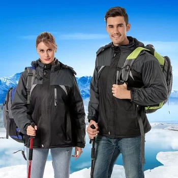 חדשות משק הבית. בנוסף, צמר פלוס-גודל windproof גברים הרים חליפה עבה לנשימה חליפת סקי