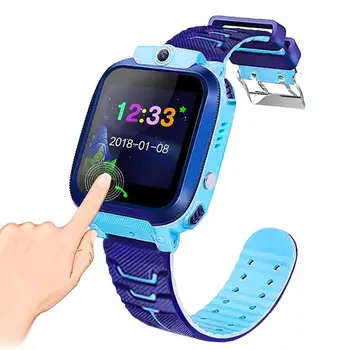 ילדים שעון חכם SOS מיקום GPS שיחה קולית ילדים HD מסך מגע שעון חכם מצלמה עמיד למים שעון מתנות עבור בנים בנות