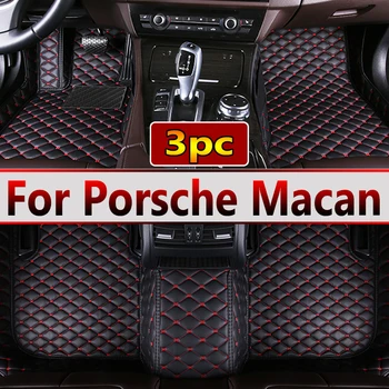 המכונית מחצלות עבור פורשה Macan 2014 2015 2016 2017 2018 2019 2020 מותאם אישית אוטומטי הרגל ריפוד הרכב שטיחים כיסוי