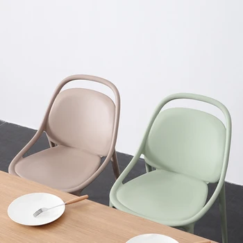 2pcs מודרני האוכל כיסאות נוח משענת כיסא מטבח החלקה משטח רגליים ריהוט למטבח גבי שידה כיסא
