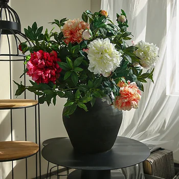 1PC 70cm משי אדום אדמונית פרחים מלאכותיים רוז חתונה בבית DIY עיצוב הזר אביזרים מלאכה מזויף פרח מקורה הסדר