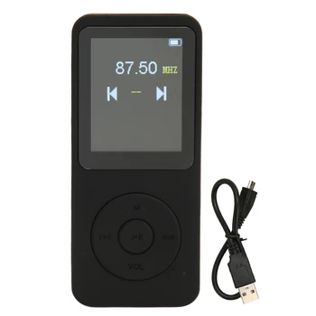 נגן MP3 מספר פורמטים נתמכים נייד נגן MP3 רדיו FM 5.0 HiFi Lossless נשמע 1W 8Ω דובר וידאו