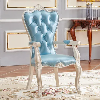 עור יפה כסאות אוכל נורדי עתיק סלון פינת אוכל כיסא מודרני מסעדה Silla Comedor ריהוט בסגנון איטלקי