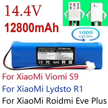 תחליף XiaoMi Lydsto R1 Roidmi איב בנוסף Viomi S9 רובוט שואב אבק סוללה קיבולת 12800mAh אביזרים חלקים