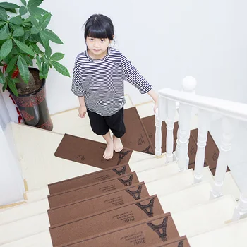 רך מדרגות דריכה מחצלת 55x22cm מגוון דפוס דביק החלקה ספיגת מים המדרגות שטיח מחצלת להגן על ילדים, בטיחות השטיח