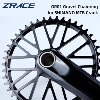 ZRACE אופניים Mtb Chainring 40T 42T 44T חצץ Chainring עבור SHIMANO M9100 / M8100 / M7100 / M6100 / MT900 קראנק אופניים חלקים