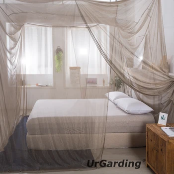 הנחה-פאראדיי Emf חוסם הגנה החופה קרינה מגן יתושים רשת הריבוע הזה סגנון עבור מיטת יחיד