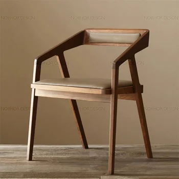 עיצוב אלגנטי עץ כיסא גינה חיצונית ניידת מעץ, כסאות אוכל מודרניים להירגע Sillas De Madera רהיטי גן חיצוני להגדיר