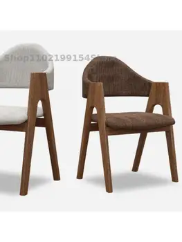 עץ מלא כיסא האוכל הכיסא משק הבית צואה קו-כיסא עץ בחזרה כיסא להתלבש כיסא שולחן איפור השינה פנאי