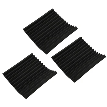 3 Pack - פנלים אקוסטיים קצף הנדסה ספוג פלחי בידוד לוחות 11.81X11.81X1.1 אינץ