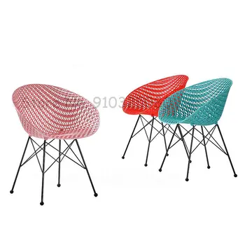 נורדי כסאות אוכל פשוט, יצירתי, אמן רהיטים כסאות אוכל מודרניים השולחן קינוח תה פנאי כיסא כיסאות נוח