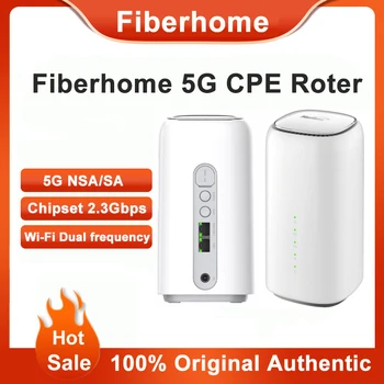סמארטפון Fiberhome 5G CPE מקורה נתב LG6121F אלחוטית מודם WiFi כרטיס ה Sim-NSA+SA Cat19 נייד נקודה חמה Wifi 6 אות מהדר
