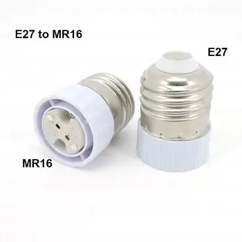 E27 כדי MR16 E27 מנורת הנורה בעל כוח ממיר מנורה מחזיק LED אור בורג מתאם שקע E27 כדי GU5.3 G4 b