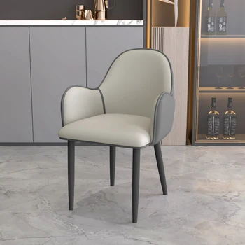 איטלקי כסאות אוכל מרופדים בסגנון לבן רטרו מבטא סלון כסאות בר כס מודרני Muebles Cocina עיצוב חדר