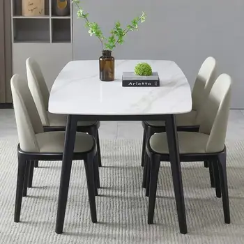 נשלף רוק לוח שולחן האוכל משתנה סביב שולחן השיש בבית דירות קטן מתקפל שולחן האוכל