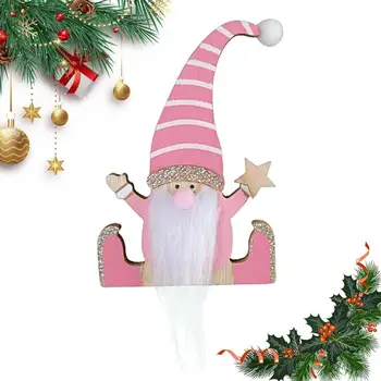 עץ חג המולד Gnome קישוט עץ סנטה איש גמד שולחן עבודה בעיצוב עץ חג המולד Gnome קישוטים על החלון אדן האח.