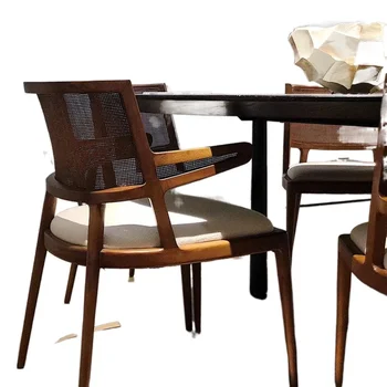 מעצב כסאות אוכל עץ ארגונומי כורסא סלון מטבח הכיסא המודרני בר משק הבית Silla ריהוט רטרו