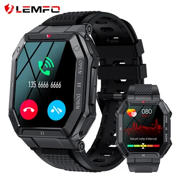LEMFO חכם שעונים לגברים עם תשובה/טלפון חיצוני טקטי שעון ספורט 1.85