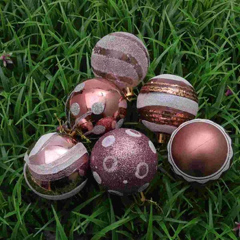 24 יח ' עץ חג המולד תליונים תלויים כדורי עיצוב אדום קישוט קישוטים קישוטים