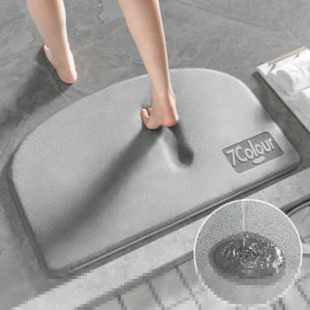 סופר סופג שטיחון לאמבטיה קצף זיכרון שטיח החלקה האמבטיה שטיח אמבטיה הצד הרצפה שטיחים לחדר המקלחת שטיחון שירותים Footpad