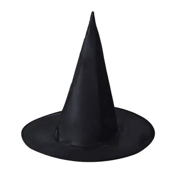 ליל כל הקדושים מכשפה כובעים תחפושת המכשפה אביזר, המכשפה השחורה הכובע על מסיבת ליל כל הקדושים קישוט