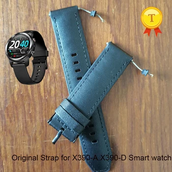 מקורי החלפת רצועת עור על x390 שעון חכם X390-טלפון שעון X390-D לצפות רצועת היד על X390A X390D smartwatch