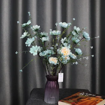 10Pc מלאכותי פרחים של אזליה חתונה תחת כיפת השמיים דקורטיביים מזויף רודודנדרון פרח הביתה הסלון קישוט הזר