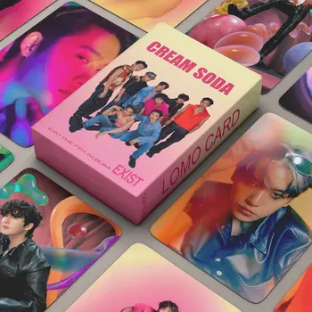 55Pcs/סט Kpop, EXO האלבום החדש קיים Lomo כרטיס הסודה Photocard HD הדפסת תמונה גלויה אוסף של תוצרת בית עבור האוהדים מתנות