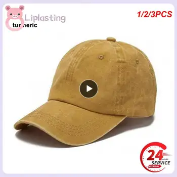 1/2/3PCS אמא ילדים שטף כותנה כובע בייסבול מקרית ילדים השמש כובעים עבור בנים בנות חיצוני מוצק צבע הכובע פעוטות ילדים הירך
