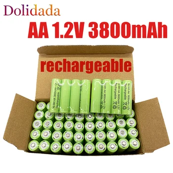 א. א. סוללה 100% מקורי 1.2 V, סוללת AA 3800 MAH Ni MH הסוללה, יכול לשמש עבור LED, MP3 המנורה, מיקרופון צעצוע Ca