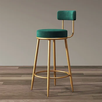 מודרני מתכת בר כסאות יוקרה אירופית האוכל דלפק גבוה כיסאות מטבח מינימליסטי האוכל Cadeira אלטה קישוט הבית