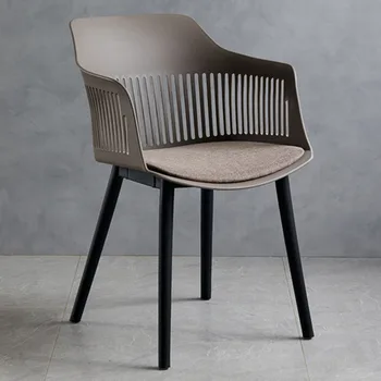 חיצוני מודרני האוכל הכיסא מינימליסטי נורדי מתכת כורסה טרקלין פלסטיק מרפסת קומה Chaises-סל אבוס פריטים ביתיים