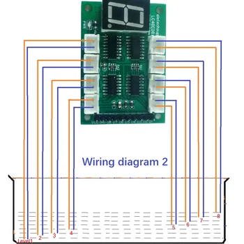 דיגיטלי תצוגת צינור 8CH מפלס המים לוח בקר נוזל חיישן מודול עבור Arduino UNO מגה pi פטל ESP8266 NodeMcu