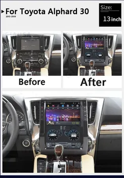 טויוטה Alphard 30 Vellfire 30 2015 - 2020 אנדרואיד רדיו במכונית 2Din סטריאו מקלט Autoradio נגן מולטימדיה GPS נאבי יחידה