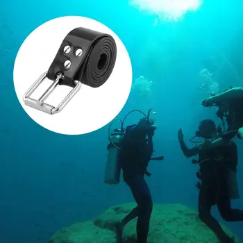 מתכוונן סיליקון צלילה משקל החגורה עם נירוסטה אבזם עבור ספורט מים מתחת למים ספורט כחול שחייה גישה