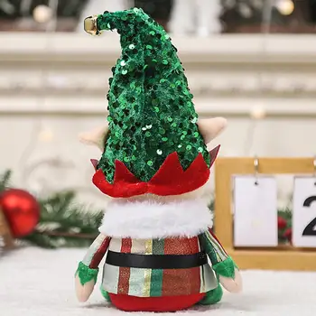 קטיפה שדון בובה צבע בהיר שדון בובת חג חגיגיות תפאורה מקסימה פנים לילית Gnome קטיפה קישוטים הביתה לחג המולד