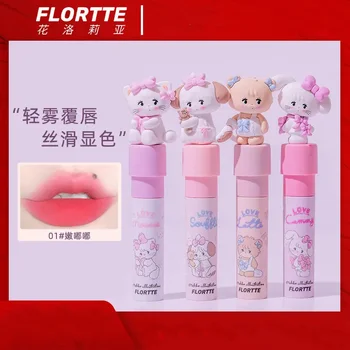 קוריאני FLORTTE מט שפתון חמוד קבוע שפתיים 24 שעות לאורך זמן הבציר איפור ורוד ליפ גלוס נקבה מוצרים קוסמטיים