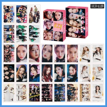 30pcs/תיבת Kpop ITZY Photocards בנות Lomo כרטיס הגדרת ITZY אלבום גלויות, הדפסת תמונות, כרטיסי קוריאה בנות חמודות אוהדים מתנות קלפים